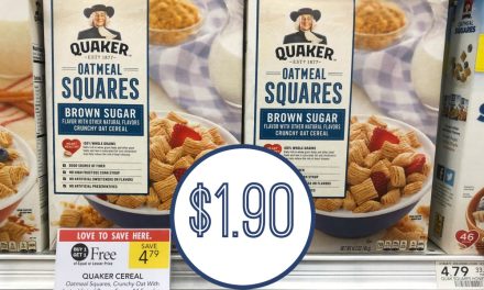 Quaker Oatmeal Squares Cereal – Just $1.90 Per Box At Publix