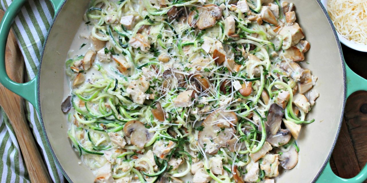 Creamy Mushroom Pork & Zoodles – Get Everything You Need At Publix (+ Look For An Arla Sampling This Weekend)