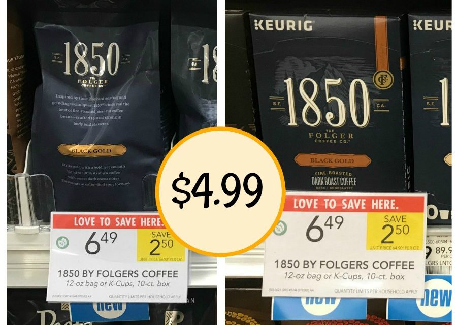 Big 1850 by Folgers Coupon Means A Fantastic Deal At Publix – Just $4.99 For Bags Or K-Cups!