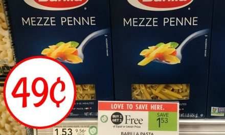 Barilla Pasta As Low As 49¢ Per Box At Publix