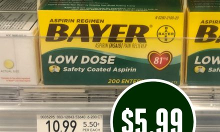 Bayer Aspirin 200 Count Box Just $5.99 At Publix (Reg Price $10.99)
