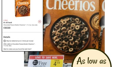 Super Price On Chocolate Peanut Butter Cheerios – As Low As 60¢ At Publix