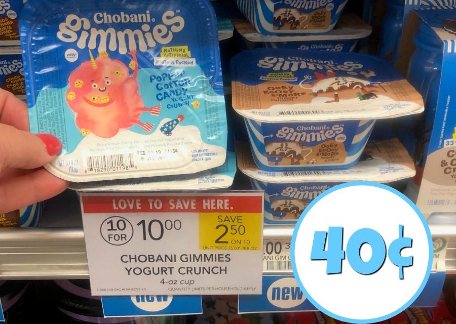 Chobani Gimmies Just 40¢ At Publix