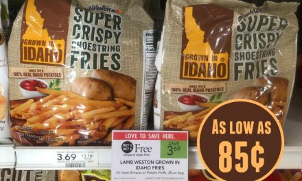Grown In Idaho Fries, Hash Browns or Potato Puffs As Low as 85¢ At Publix