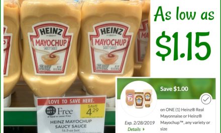 New Heinz Mayochup Saucy Sauce Coupon For The Publix Sale – As Low As $1.15