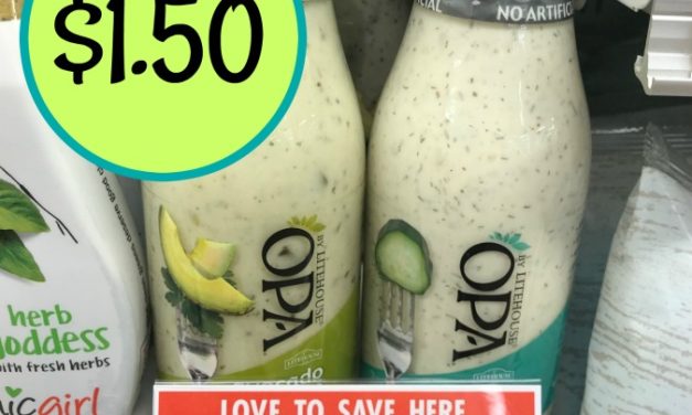 Litehouse Opa Greek Yogurt Dressing Just $1.50 At Publix (Less Than Half Price)