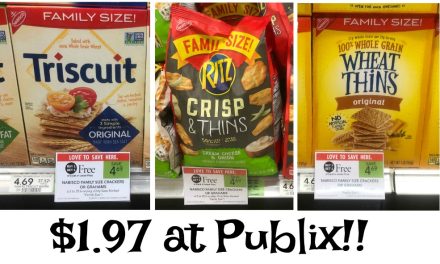Nabisco Family Size Crackers Just $1.97 At Publix
