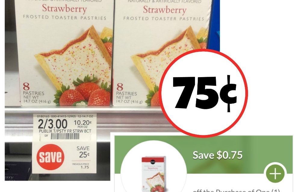 Grab A Box Of Publix Toaster Pastries For Just 75¢