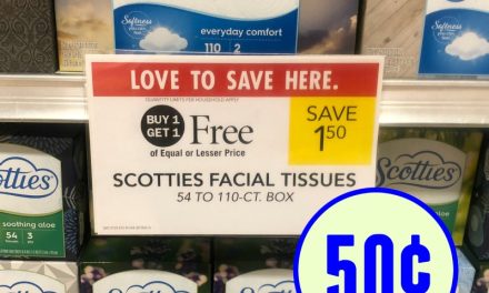 Scotties Facial Tissues As Low As 25¢ Per Box At Publix