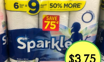Sparkle Paper Towels Just $3.75 At Publix