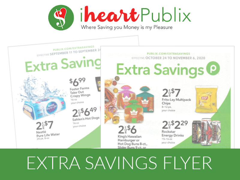 Publix Extra Savings Flyer Super Deals 11/20 to 12/3