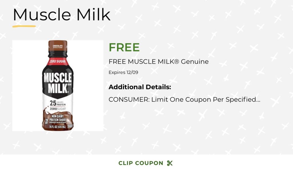 FREE Muscle Milk Genuine Product At Publix | iHeartPublix