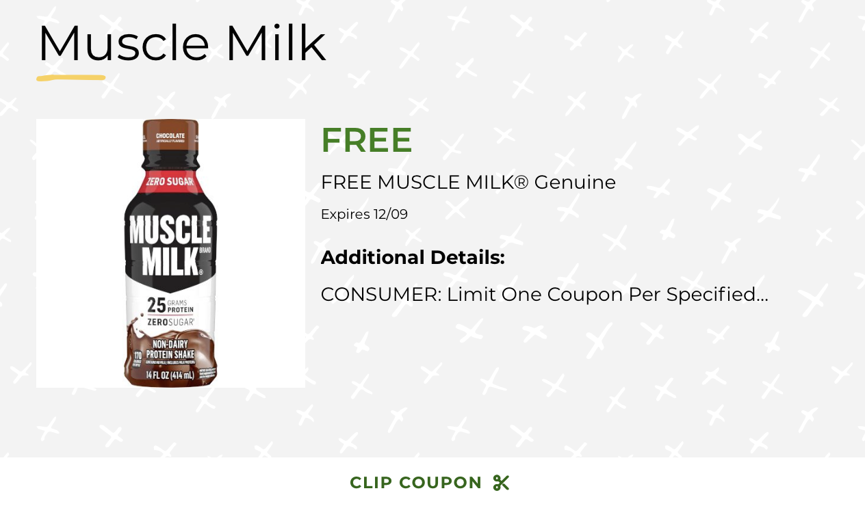 FREE Muscle Milk Genuine Product At Publix on I Heart Publix