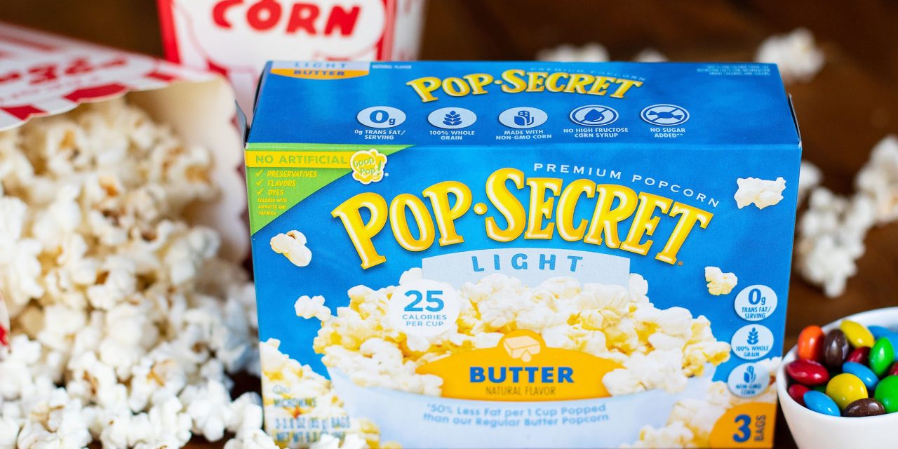 Pop Secret Popcorn 3-Pack Only $1.50 At Publix