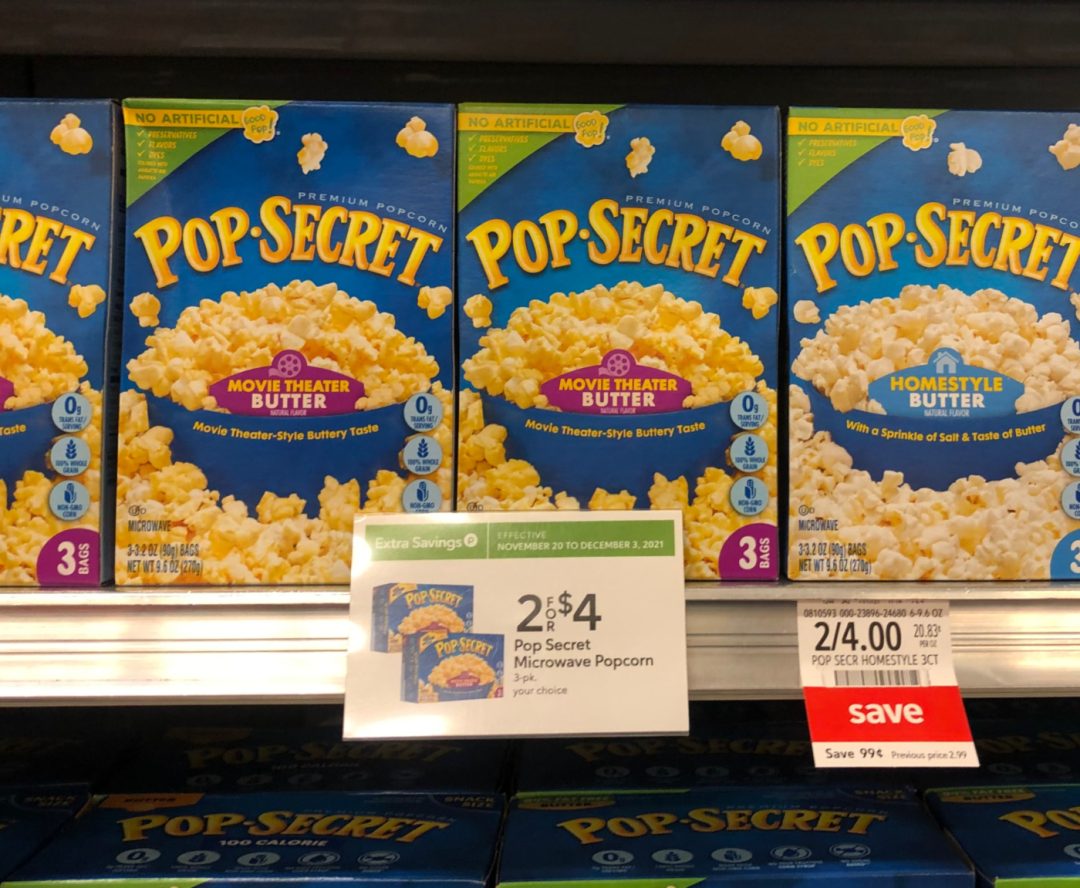 Pop Secret Popcorn 3Pack Only 1.50 At Publix iHeartPublix