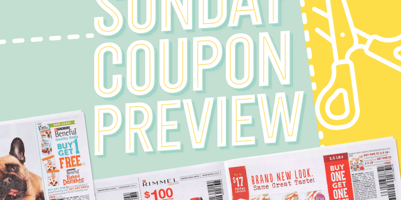 Sunday Coupon Preview For 5/8 – Two Inserts