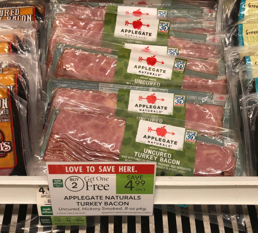 Applegate Naturals Turkey Bacon As Low As 2.33 At Publix iHeartPublix