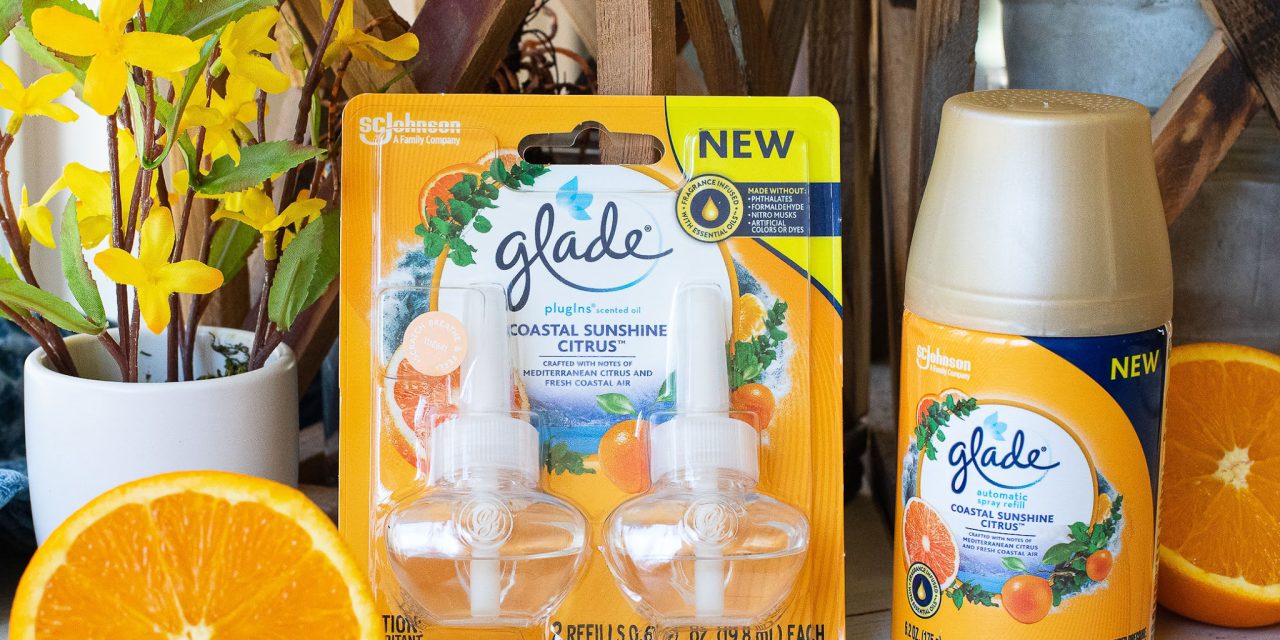 Glade® Coastal Sunshine Citrus Is New And Available At Publix – Try The New Fragrance For FREE With A $100 Publix Gift Card