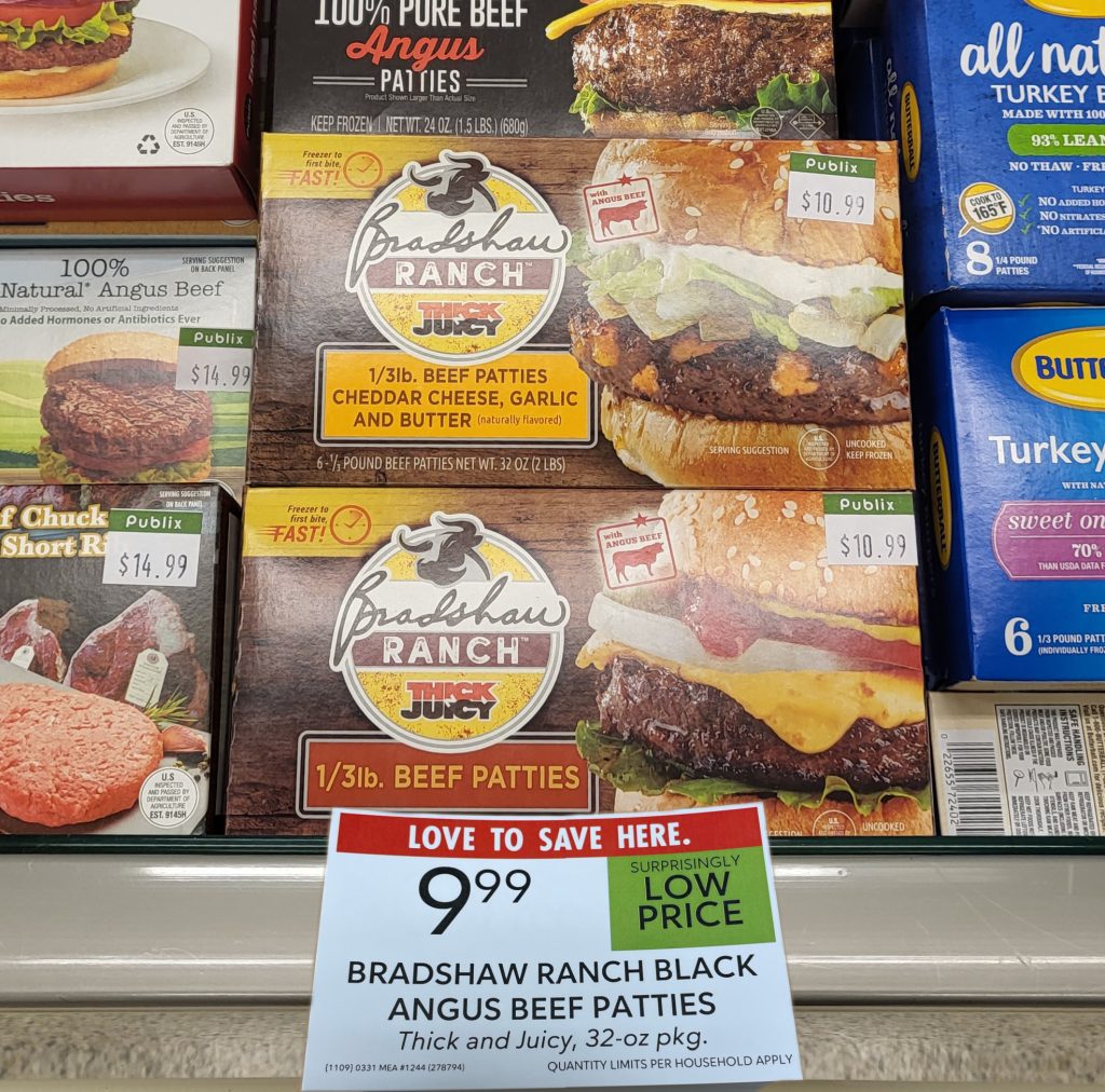 Try New Bradshaw Ranch Black Angus Beef Patties For Just 8.99 At
