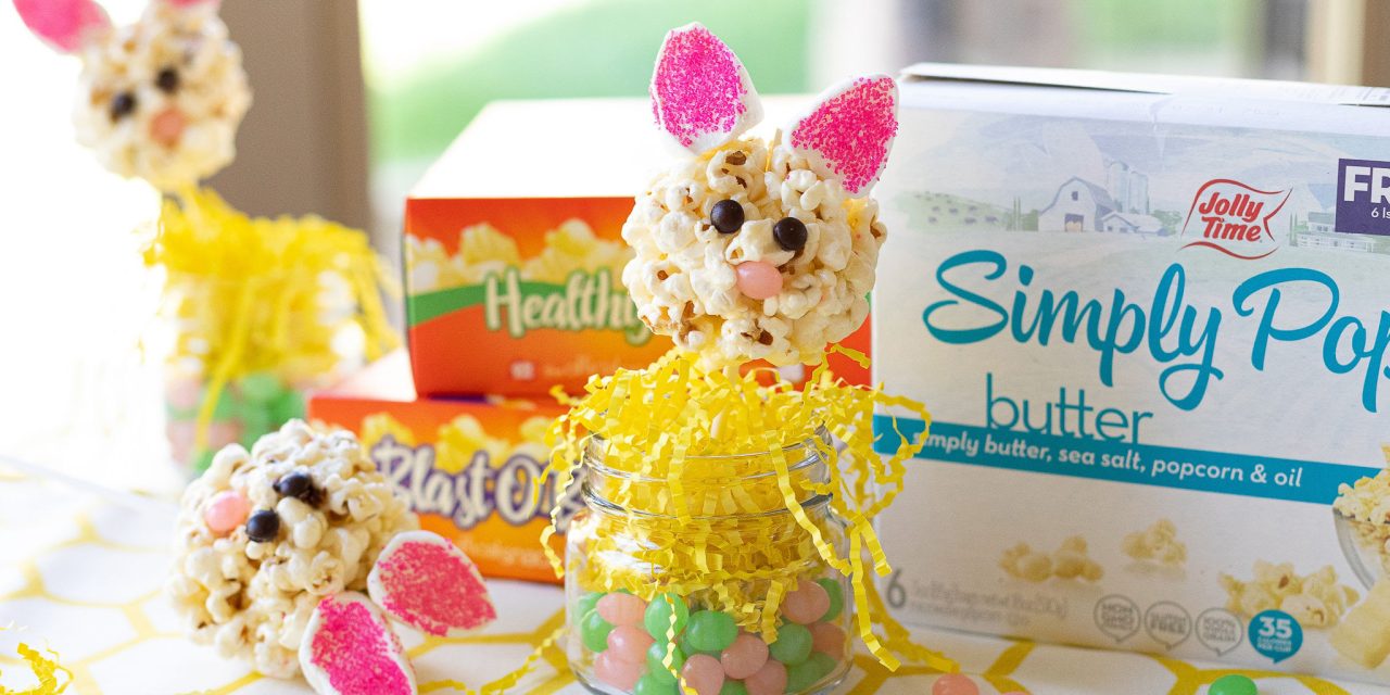 Make Some Super Fun Bunny Popcorn Ball Treats With JOLLY TIME Pop Corn This Easter