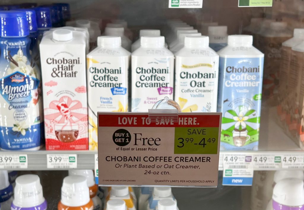 Get Chobani Coffee Creamer As Low As 25¢ At Publix iHeartPublix