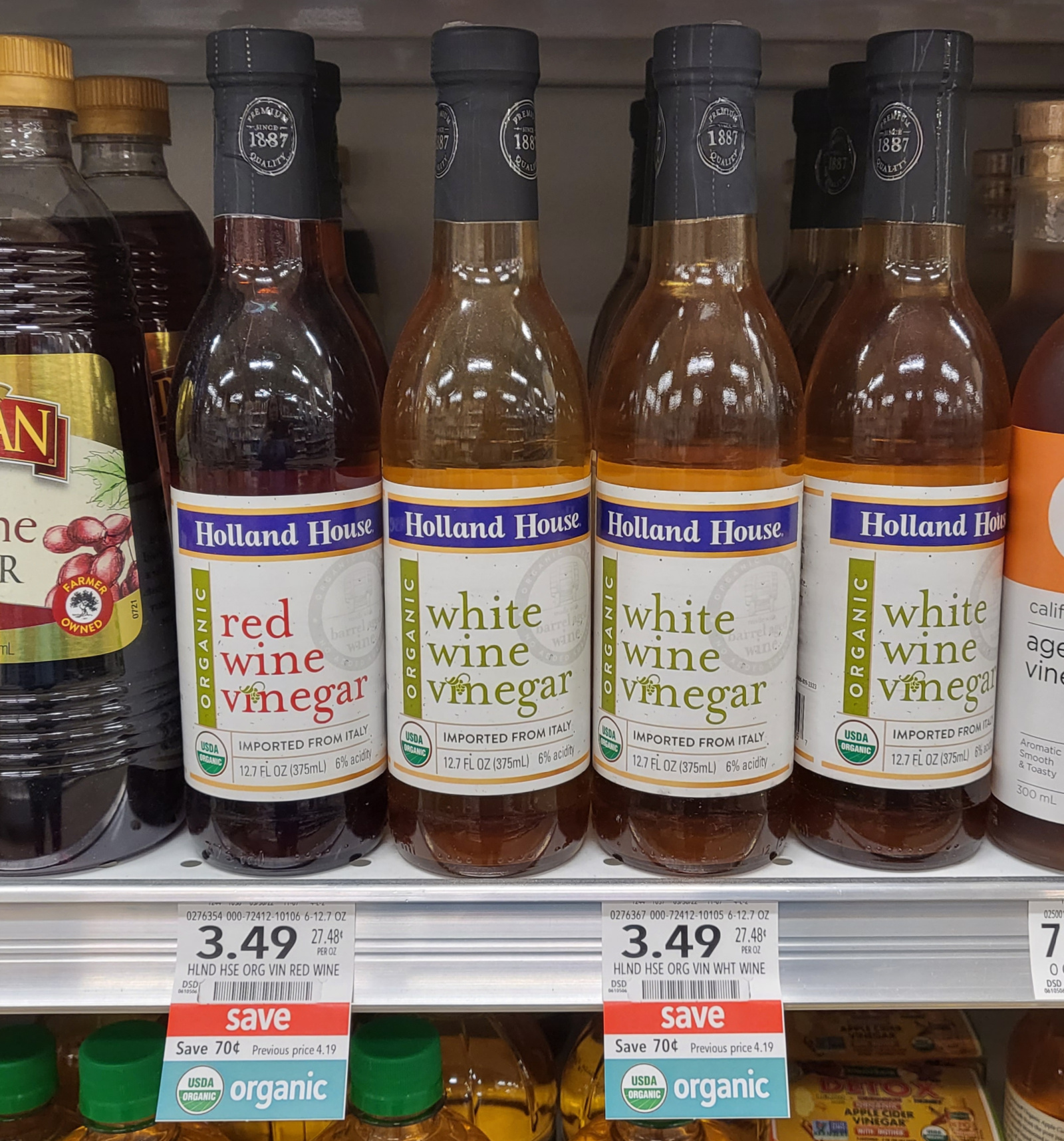 Holland House Organic White or Red Wine Vinegar Just $2.49 At Publix on I Heart Publix 1